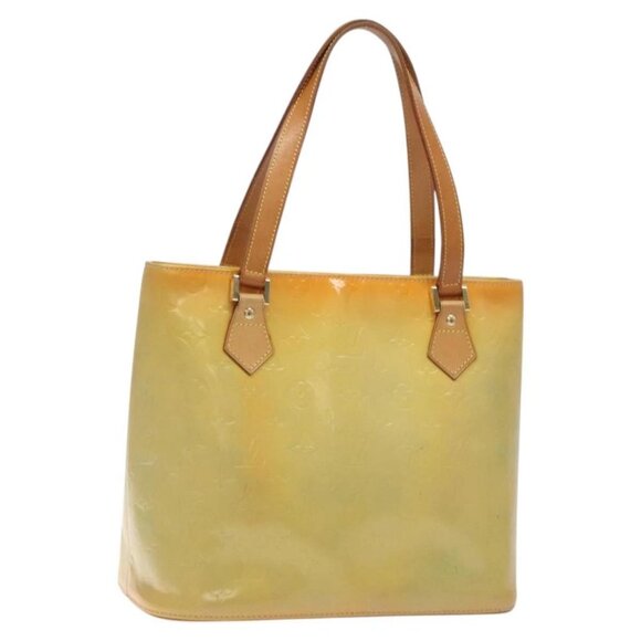 LOUIS VUITTON Monogram Vernis Houston Hand Bag Gris - Picture 1 of 16